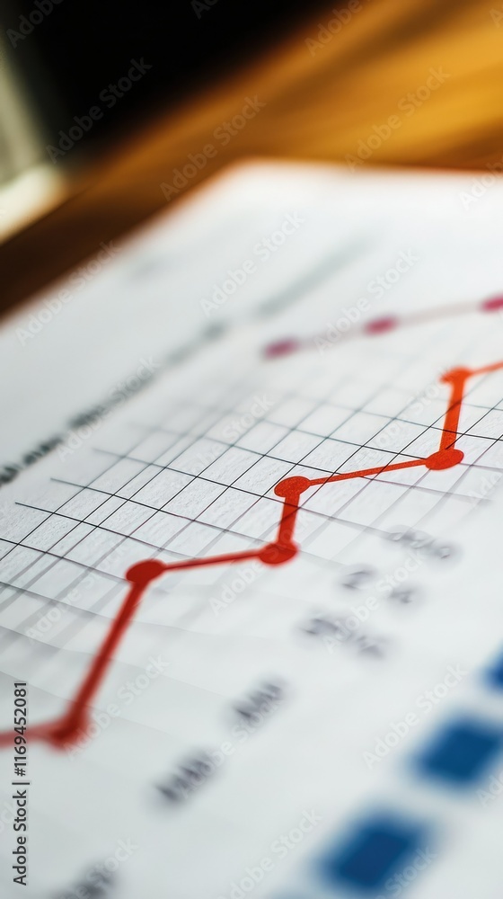 Business Growth Chart Displaying Increasing Trend and Data Metrics Business Growth Chart Displaying Increasing Trend and Data Metrics