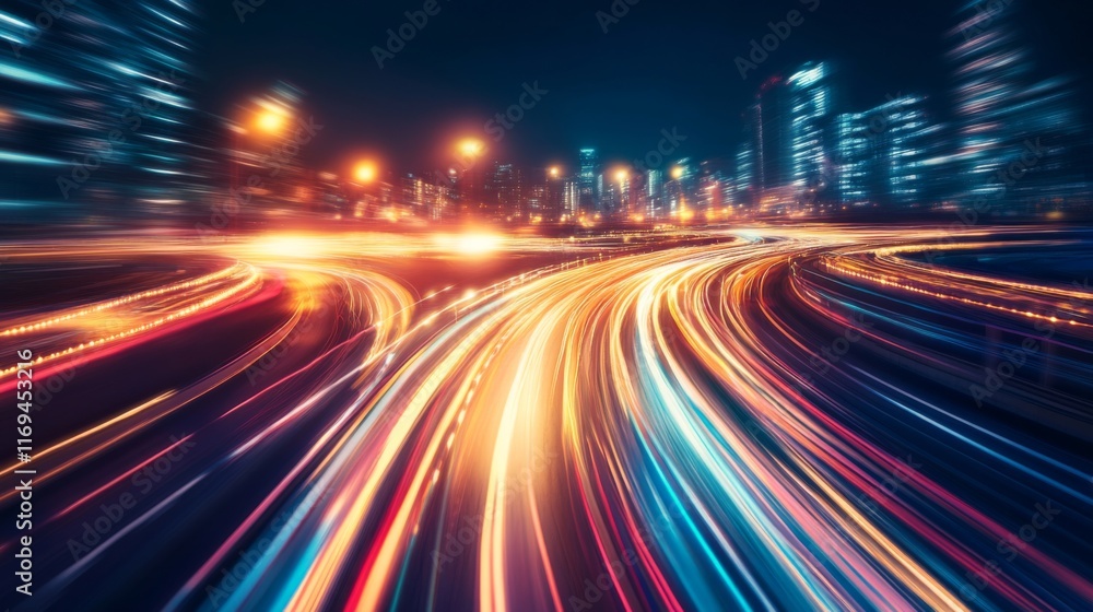 Dynamic Light Trails in Urban Nightscapes Dynamic Light Trails in Urban Nightscapes