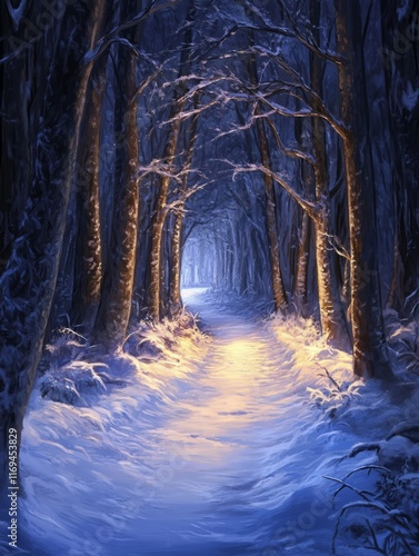 Enchanting Winter Pathway T...