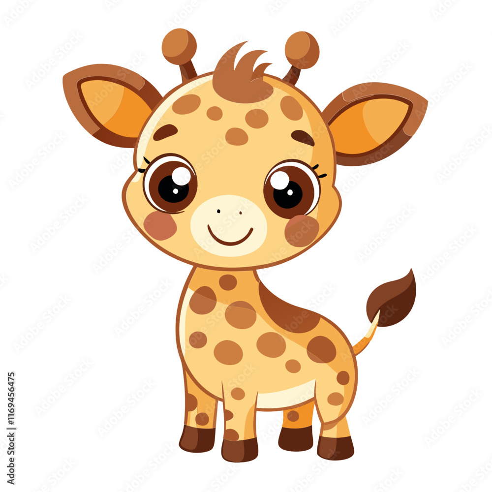 cute cartoon giraffe vector illustration editable svg and png cute cartoon giraffe vector illustration editable svg and png