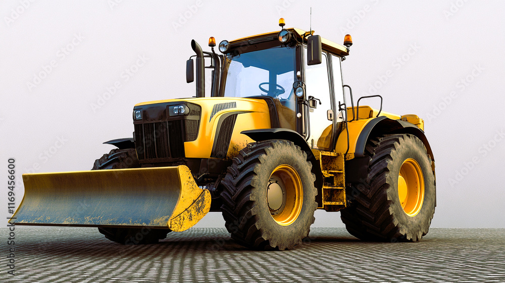 Fototapeta premium construction equipment in vector style on transparent background