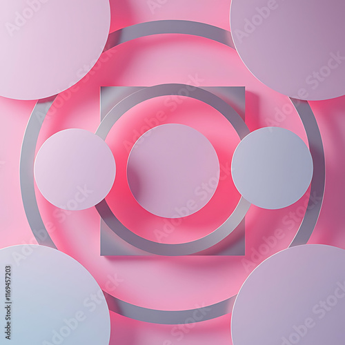 A Pastel Symphony of Geometric Harmony