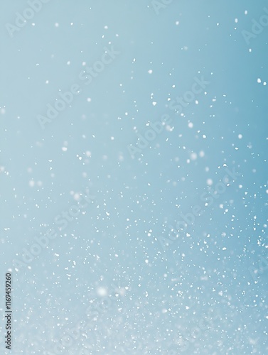White snowflakes falling on...