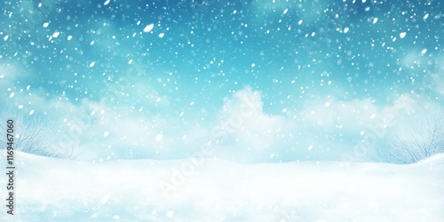 Wallpaper Mural Serene Winter Landscape Snow Falling Gently Torontodigital.ca
