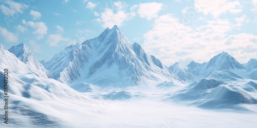 Majestic Snow Covered Mount...