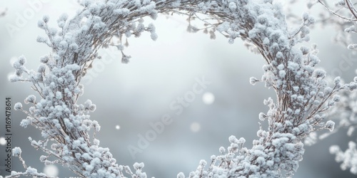 Snow Covered Branches Form ...