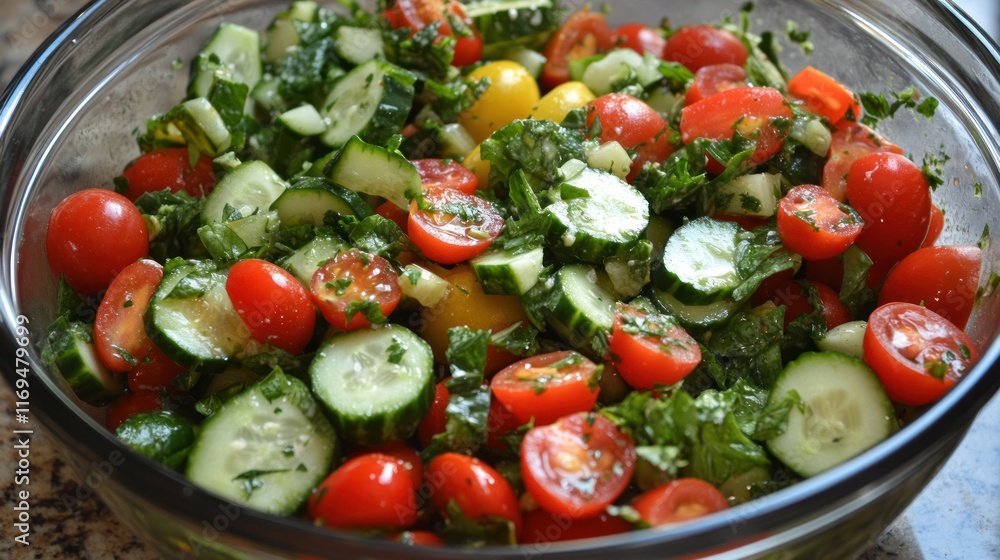 Refreshing Cucumber and Tomato Salad Recipe Refreshing Cucumber and Tomato Salad Recipe