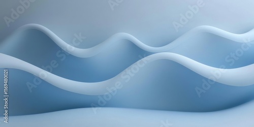Abstract Blue Wave Pattern ...