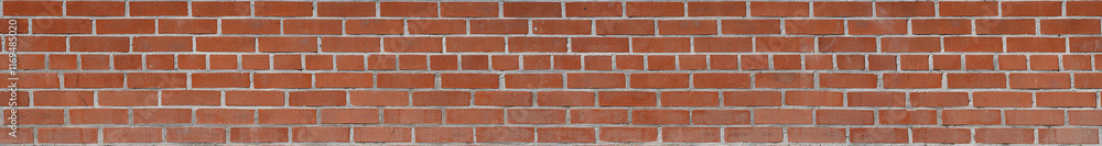 Obraz premium Panorámica de Pared de Ladrillos y Adoquines Rojos: Textura Urbana Auténtica con Cemento Gris, Resaltando el Encanto Industrial y la Historia de una Fábrica Abandonada con Alto Detalle y Definición