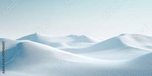 Serene Snow Covered Rolling...