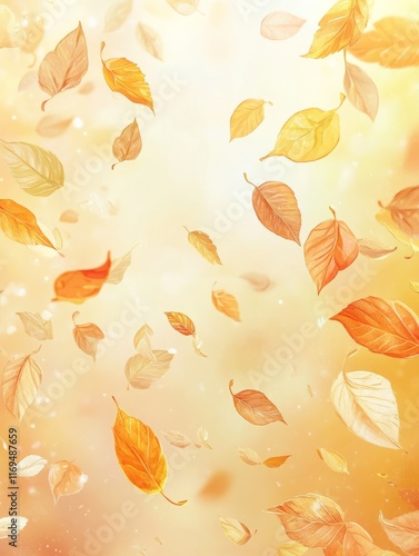 Golden Autumn Leaves Fallin...