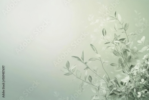 Delicate Green Leaves and B...