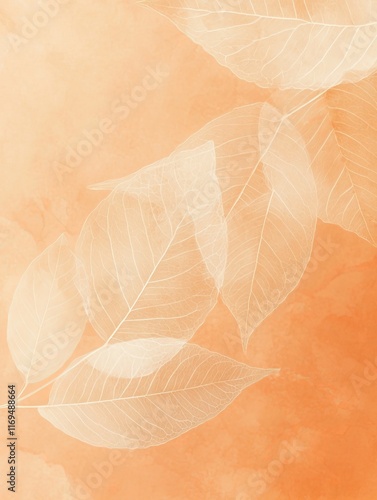Delicate Skeleton Leaves on...