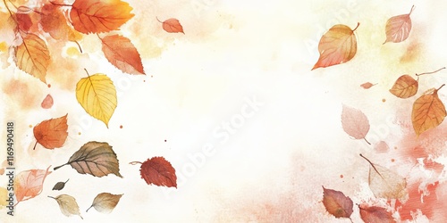 Watercolor Painting of Fall...