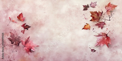 Autumn Leaves Scattered on ...