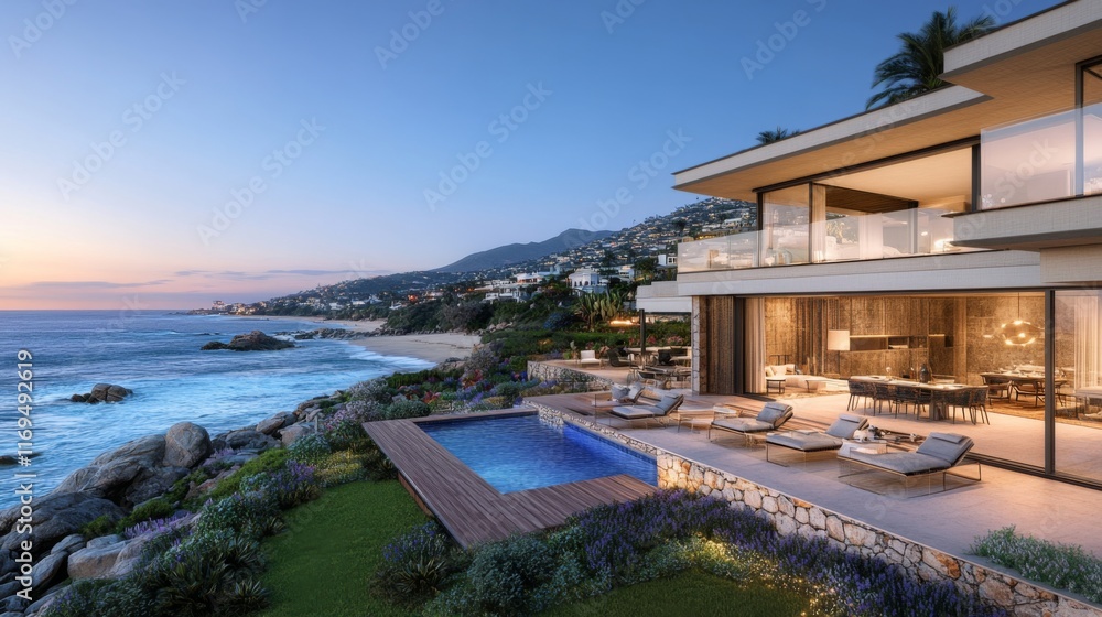 Luxurious Oceanfront Villa with Panoramic Views Luxurious Oceanfront Villa with Panoramic Views
