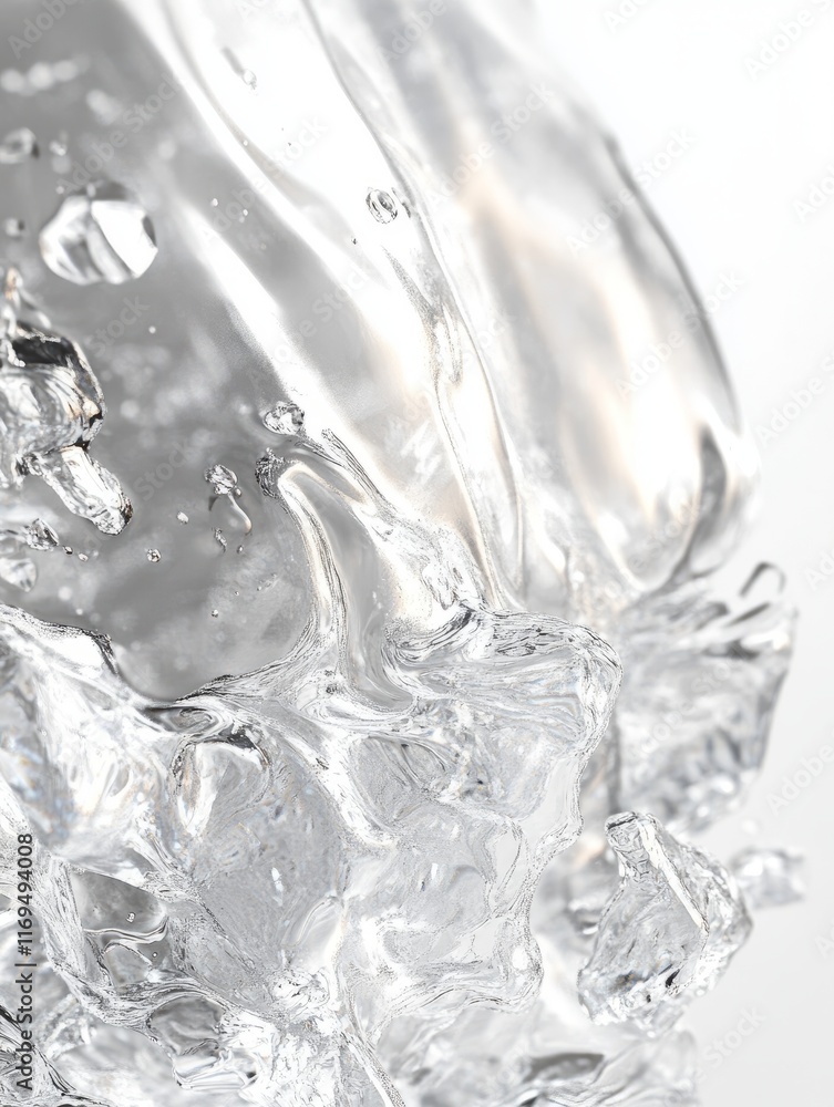 Abstract Liquid Sculpture Water Flowing Abstract Liquid Sculpture Water Flowing