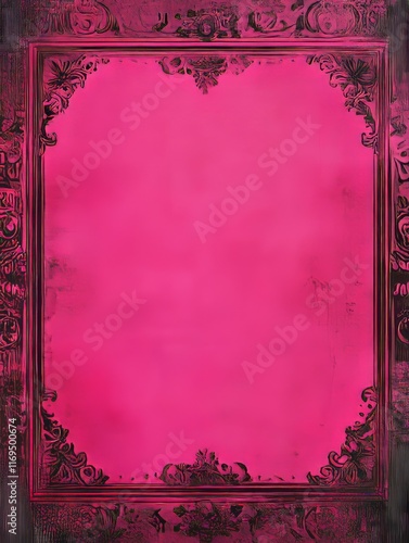 Ornate Pink Frame With Intr...