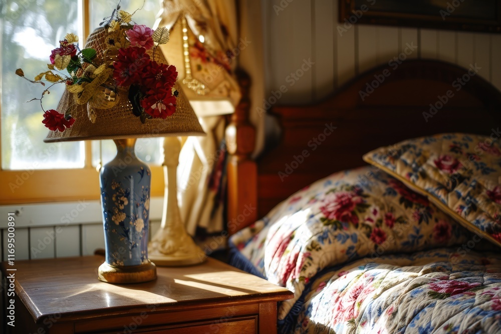 Australian Luxury: Detailed Interior of a Master Bedroom Bedside Table Australian Luxury: Detailed Interior of a Master Bedroom Bedside Table