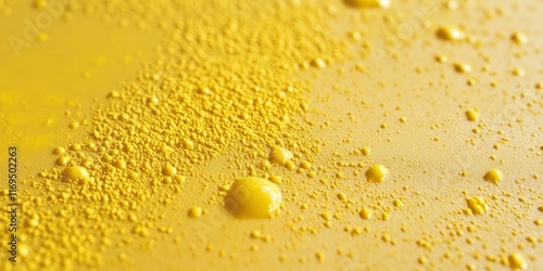 Yellow Paint Splashes and D...