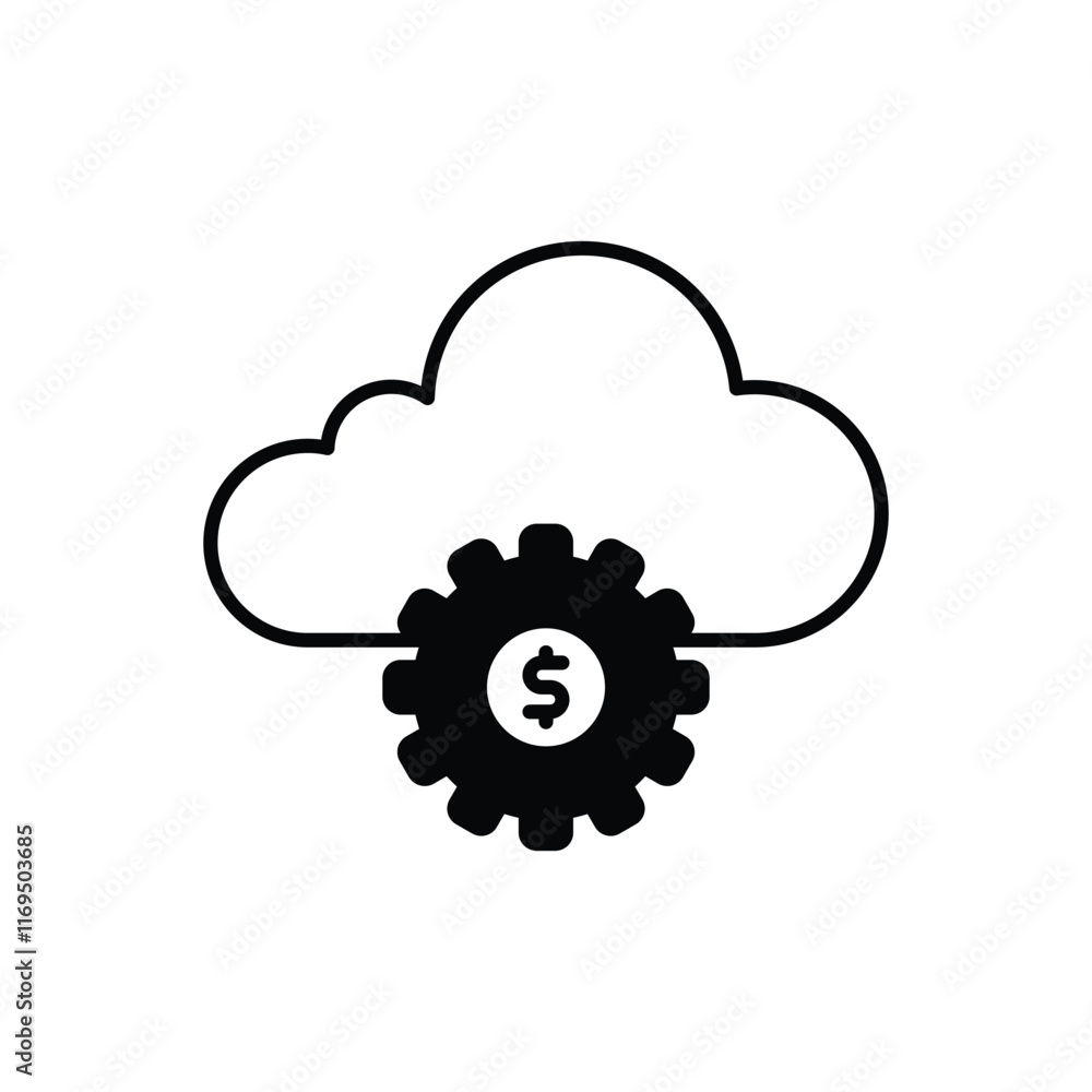 Cloud Service vector icon Cloud Service vector icon