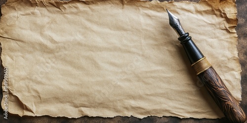 Aged Paper and Elegant Foun...