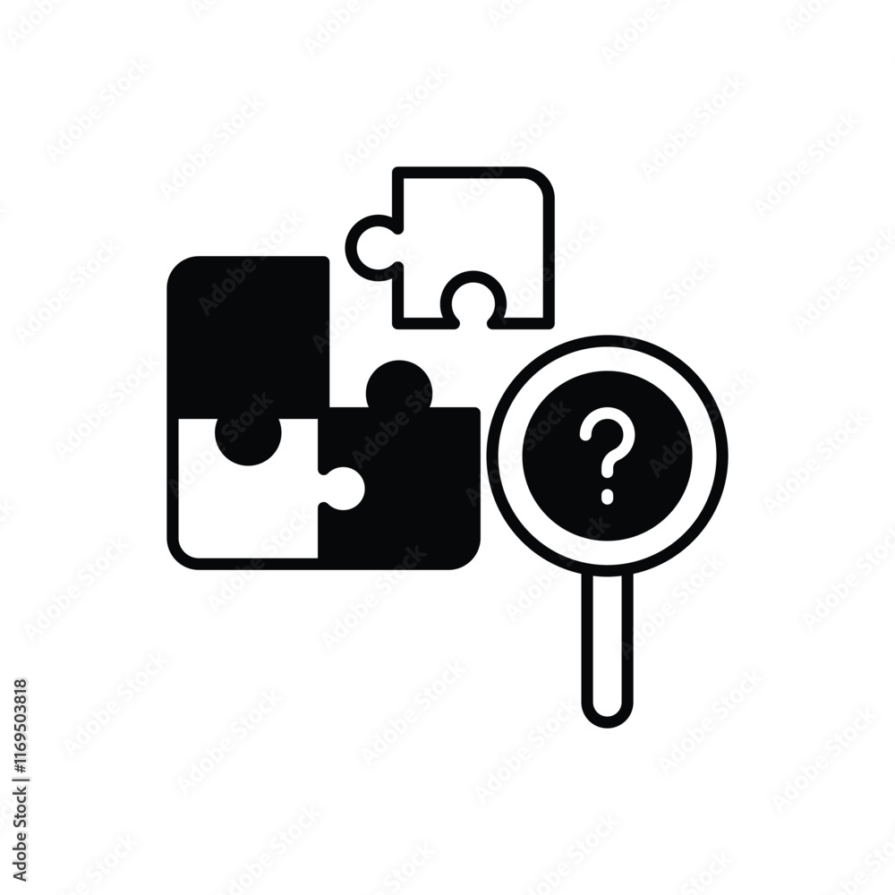 Problem Solving vector icon Problem Solving vector icon