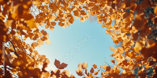 Golden Autumn Leaves Frame ...
