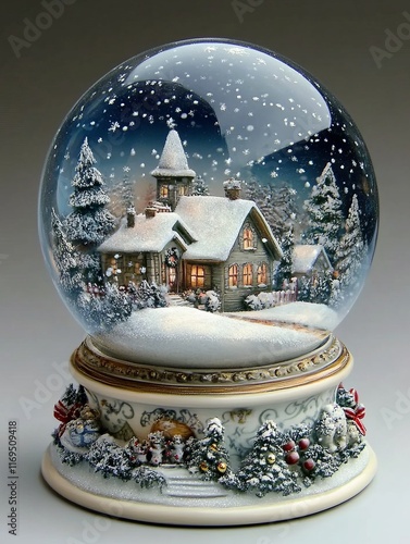 Snow Globe Depicting A Wint...