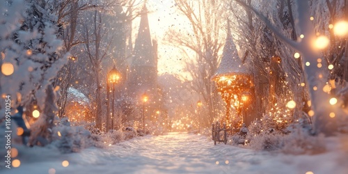Magical Winter Pathway Ligh...