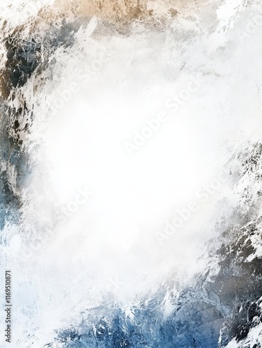Abstract Winter Landscape W...