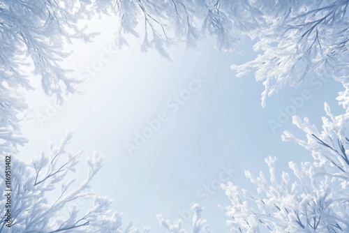 Snow Covered Branches Frame...