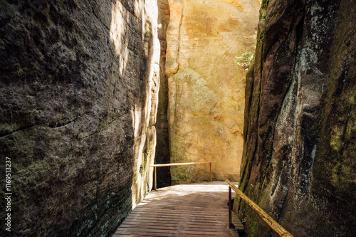 National Park of Adrspach,Teplice rocks. Rock Town. Czech Republic
 photo