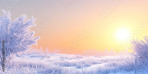 Frosty Winter Landscape at ...