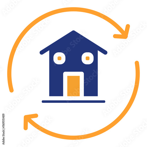 Refinancing Glyph Two Color Icon