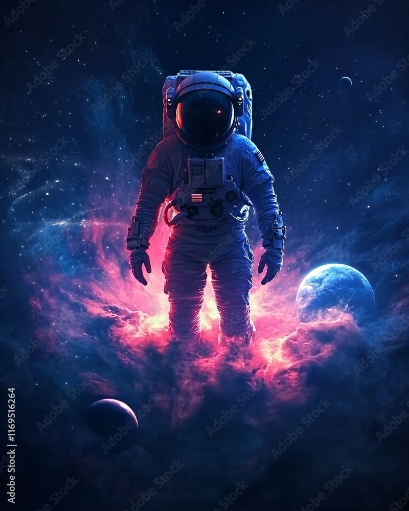 Fototapeta premium Astronaut in Galaxy