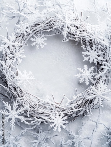 Frosty Winter Branches Wrea...