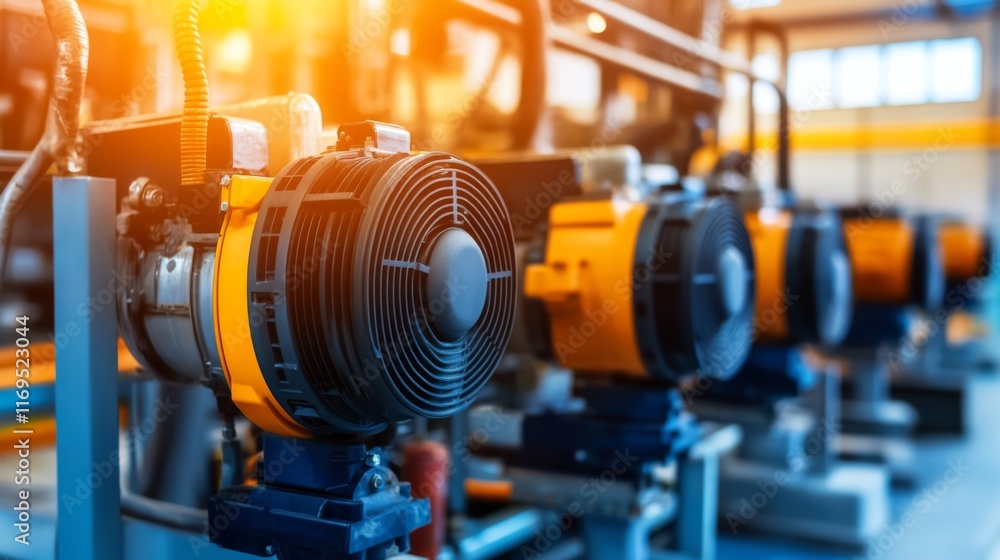 Obraz premium Next-Gen Renewable Energy Plant Equipment