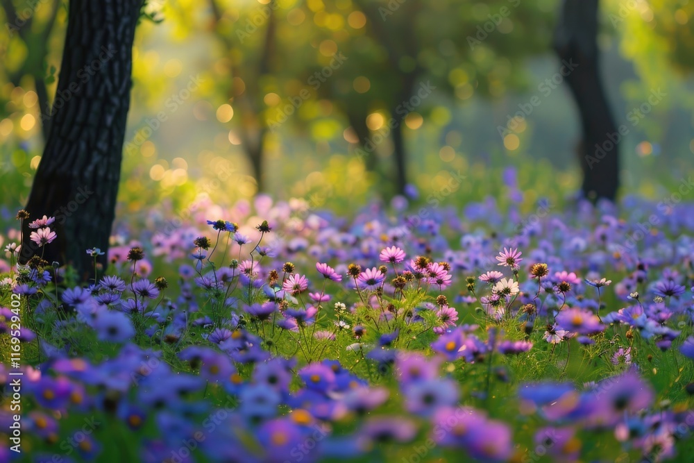 Obraz premium Planting flowers for spring season.