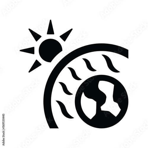 Greenhouse effect icon