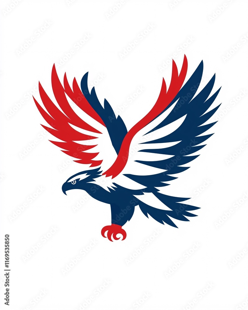 Obraz premium Stylized Eagle Illustration