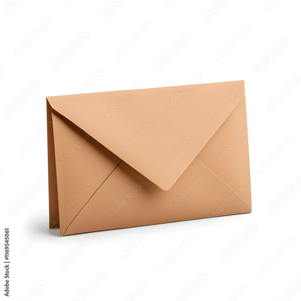 logistics online trading automation concept. Brown envelope isolated on white background for mailing or stationery purposes. logistics online trading automation concept. Brown envelope isolated on white background for mailing or stationery purposes.