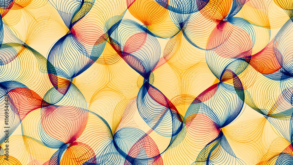 Naklejka premium Abstract Geometric Pattern