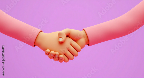 Obraz na płótnie handshake between two professionals w salonie