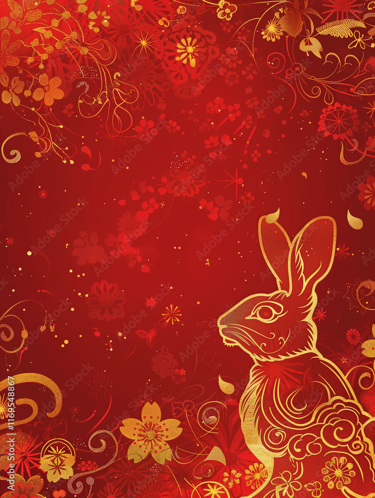 Obraz premium Banner related to Chinese New Year 2025, the Year of the Snake, celebrates renewal, prosperity, and family unity with traditions like red envelopes, dragon dances, feasts, and lantern displays