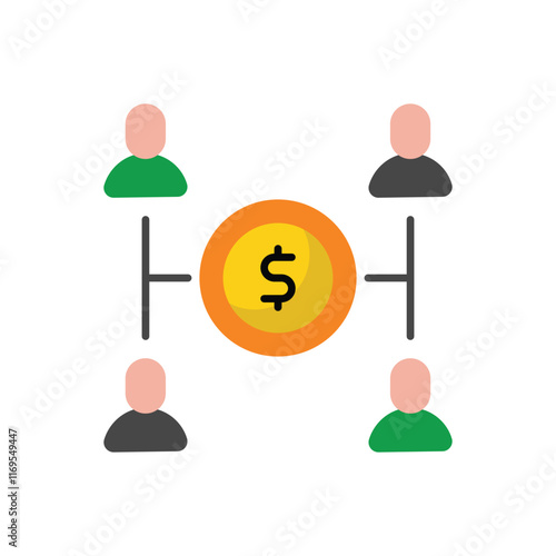 Crowd Funding vector icon