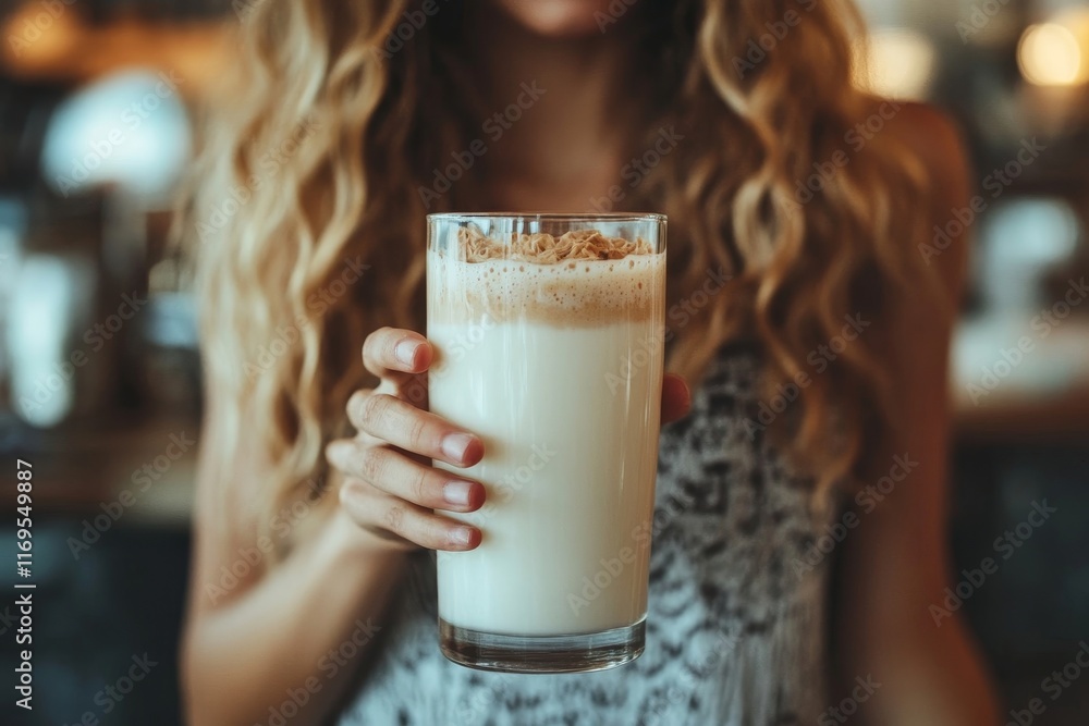 lactose intolerance concept. Woman having a stomachache because drink milk, Generative AI lactose intolerance concept. Woman having a stomachache because drink milk, Generative AI