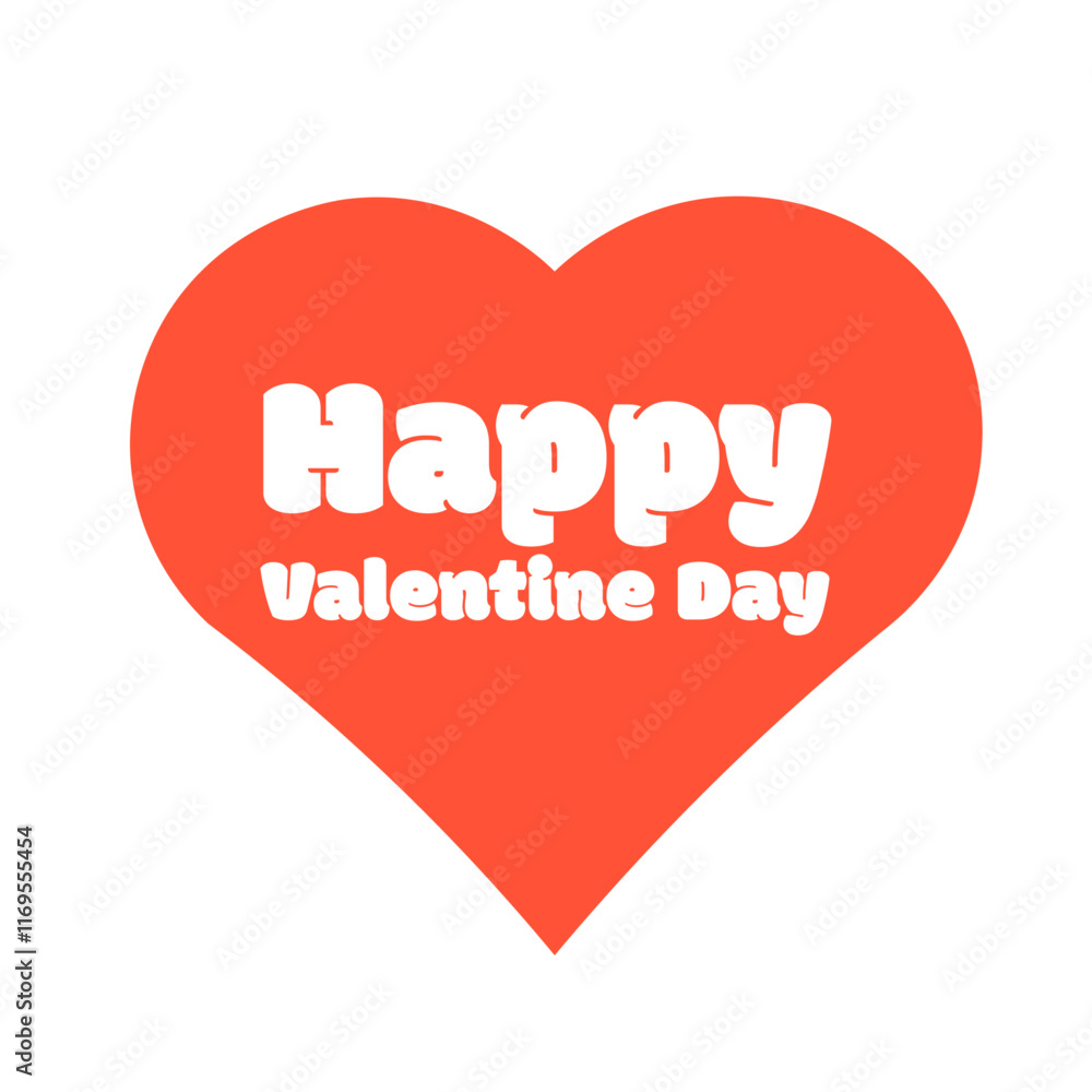 Happy Valentine day heart with bubble text Happy Valentine day heart with bubble text