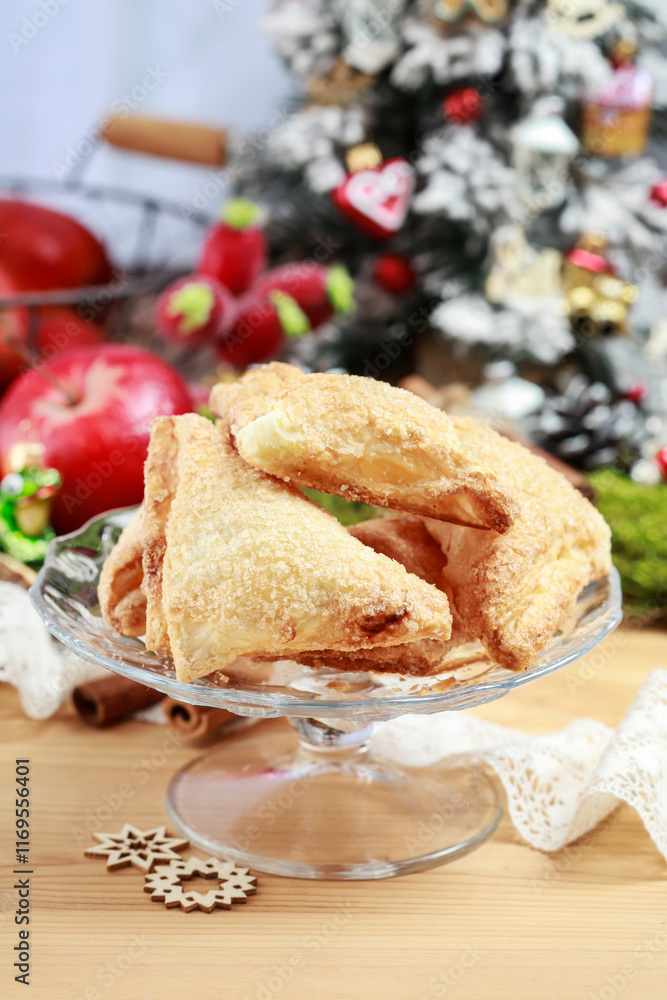 Traditional french cookies with cheese filling.