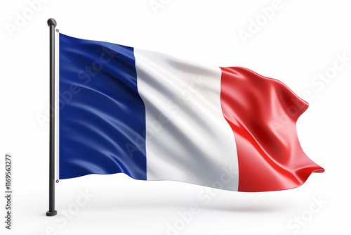 Free Download French Flag on White Background – High-Quality Image of the Iconic Blue, White, and Red Tricolor Flag, Perfect for National Celebrations, Patriotic Themes, Educational Projects, Graphic Design. - GFXLoad